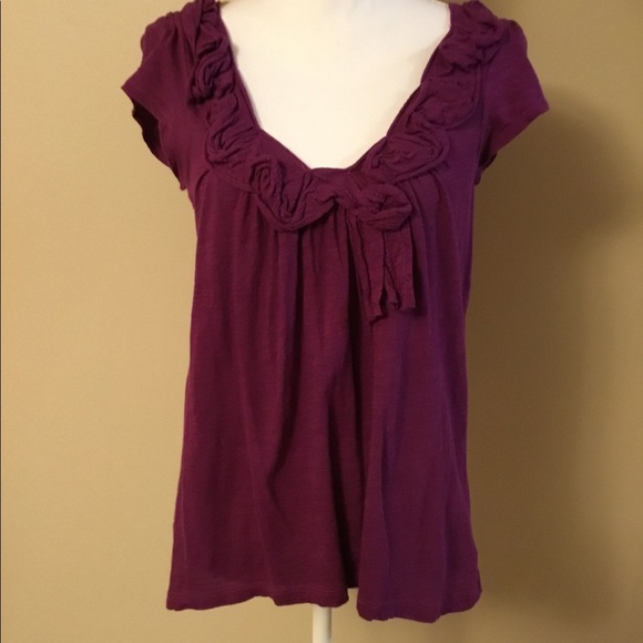 Anthropologie Tops - Anthropologie Purple Top
